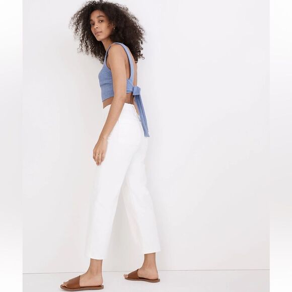 Madewell NWT Tall Perfect Vintage Wide Leg Crop Jeans 31T Patch Pocket Edition - Picture 3 of 9